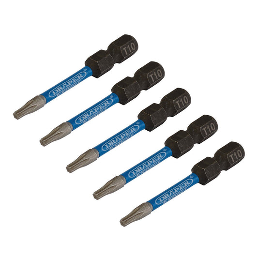 Draper T10 x 50mm Impact S/D Bit 5Pk IMBH/TX50/5 - 05649