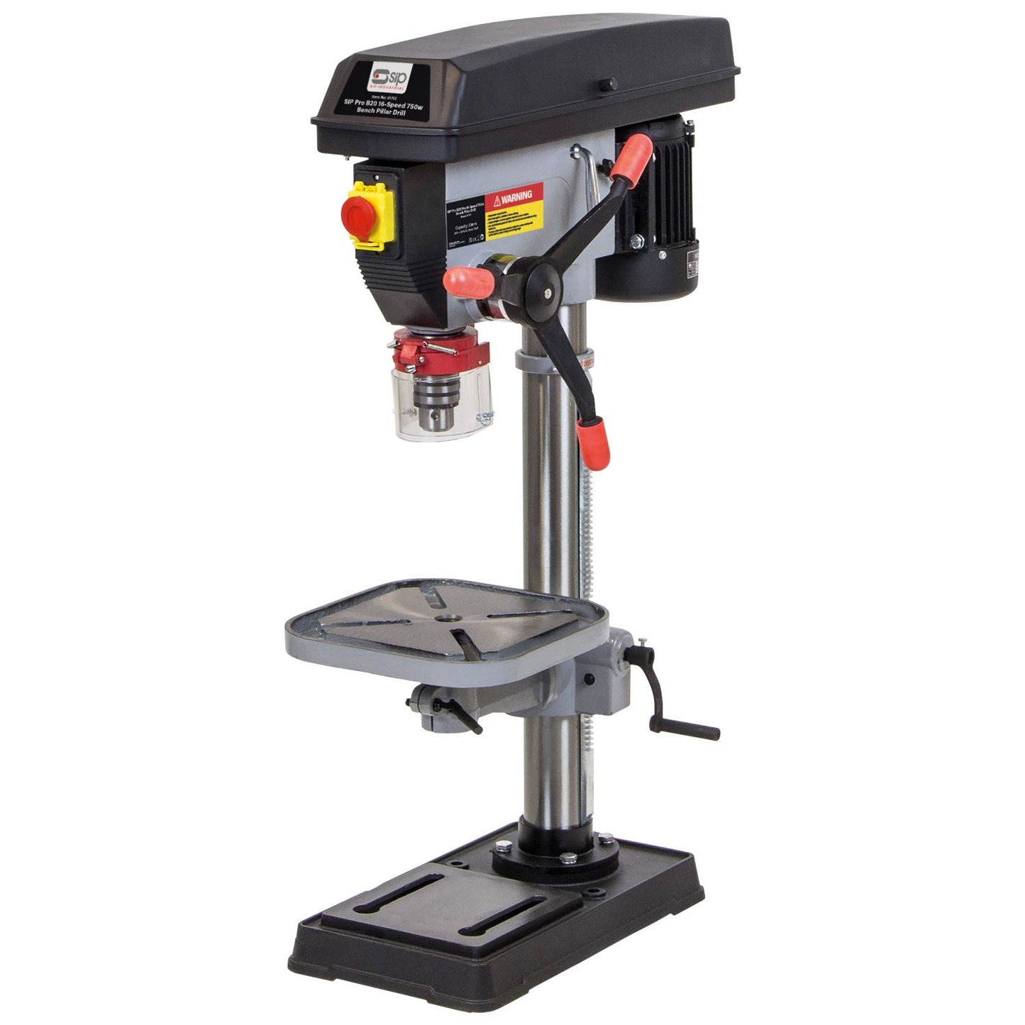 SIP Industrial Pro B20 16-Speed 750w Bench Pillar Drill