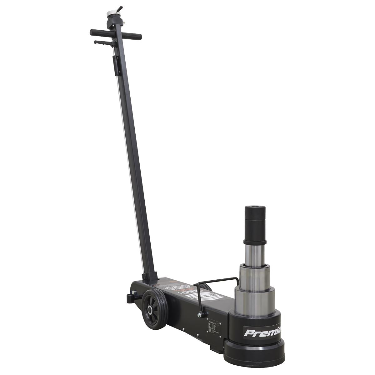 Sealey Air Operated Jack 20-60t Telescopic - Long Reach Low Entry YAJ20-60LR