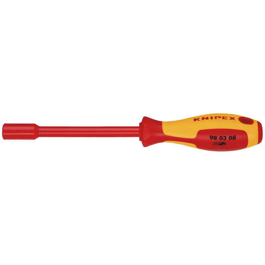 KNIPEX 98 03 08 VDE Insulated Nut Driver, 8.0 x 125mm