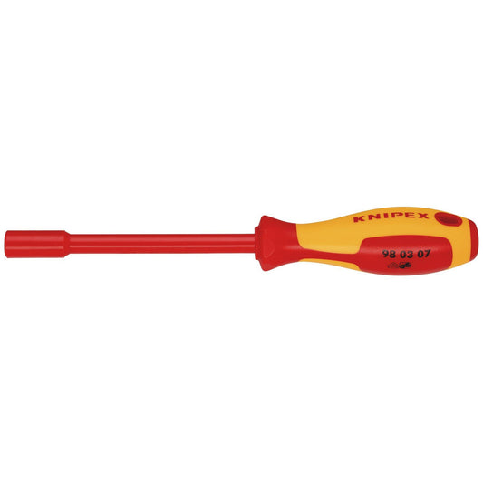 KNIPEX 98 03 07 VDE Insulated Nut Driver, 7.0 x 125mm