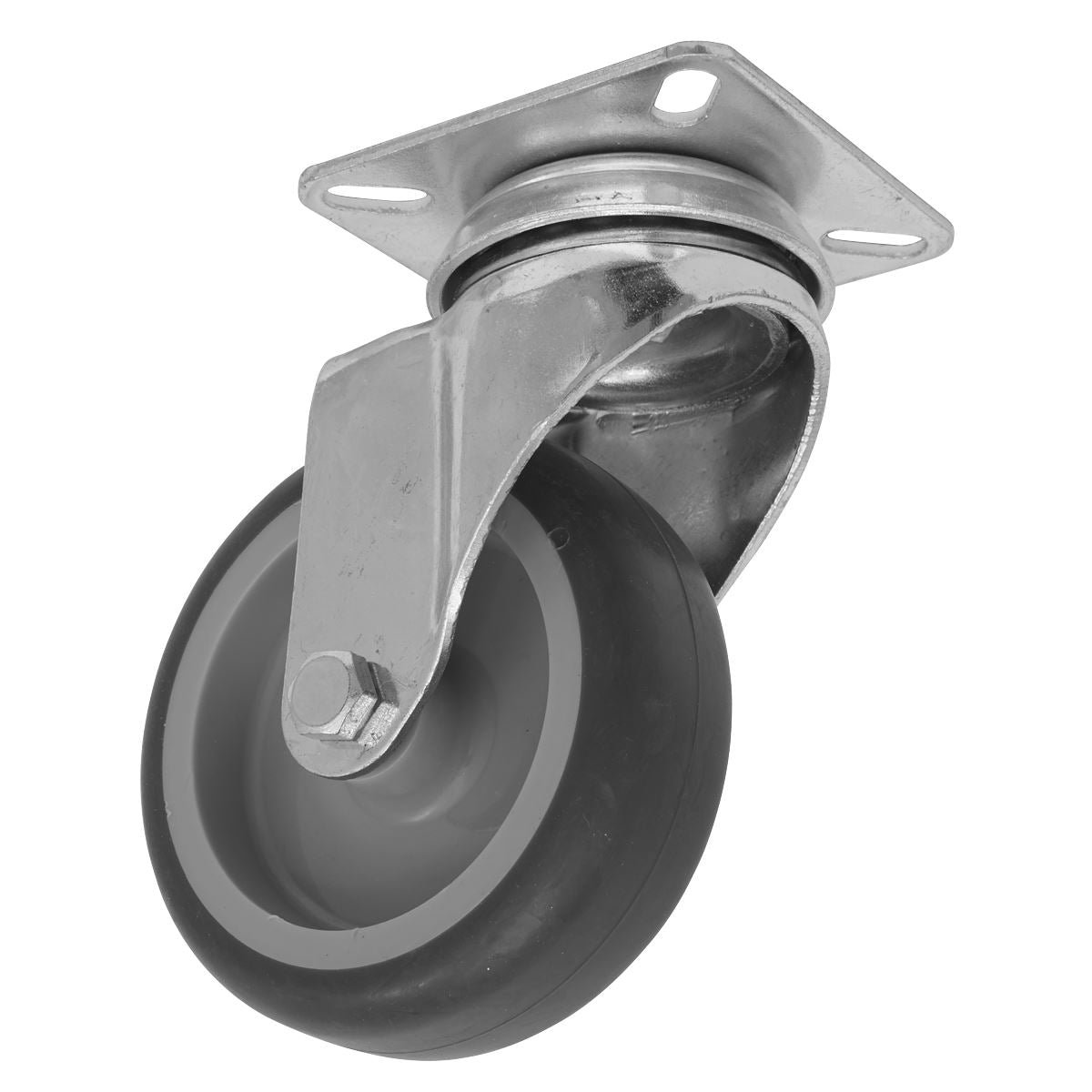 Sealey Medium-Duty Thermoplastic Swivel Castor Wheel 75mm SCW275SPEM