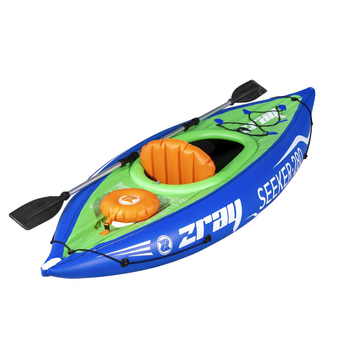 Inflatable One Person Kayak/Canoe Set with Pump, Carry Bag & Aluminium Oar