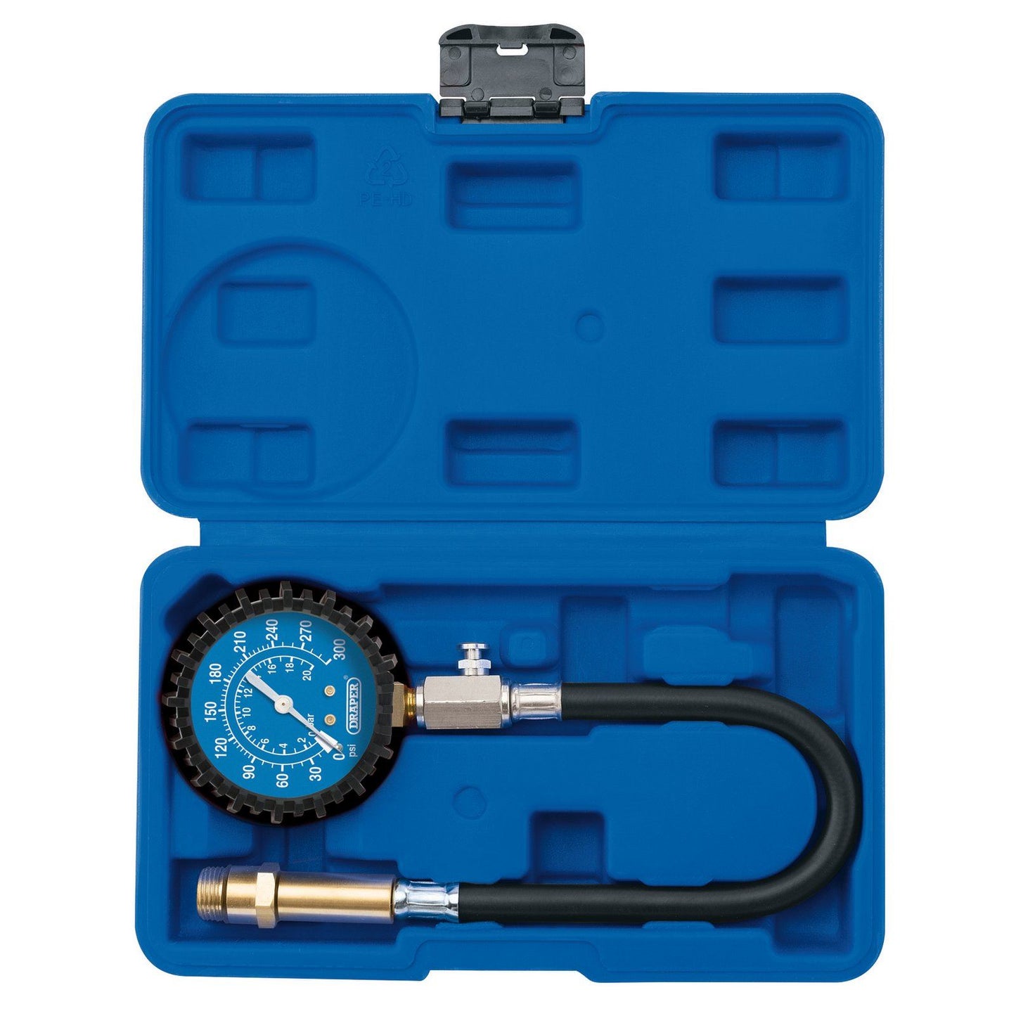 Draper Petrol Engine Compression Tester 14mm & 18mm Kit in Case CTEP1 35880