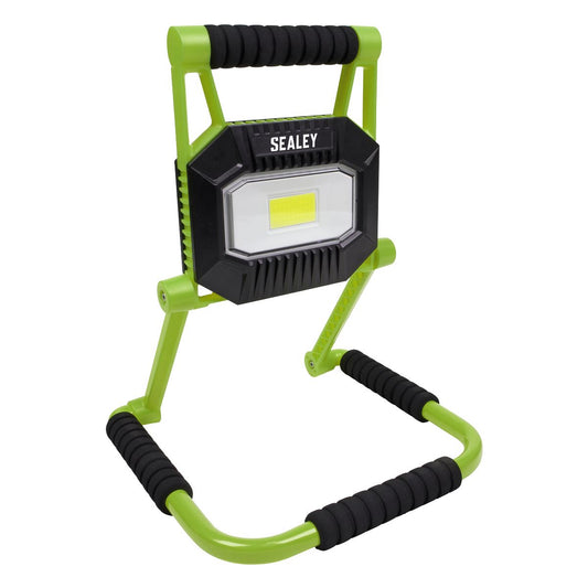 Sealey R/Charge Portable Fold Flat Floodlight 20W COB LED Li-ion LEDFL20W