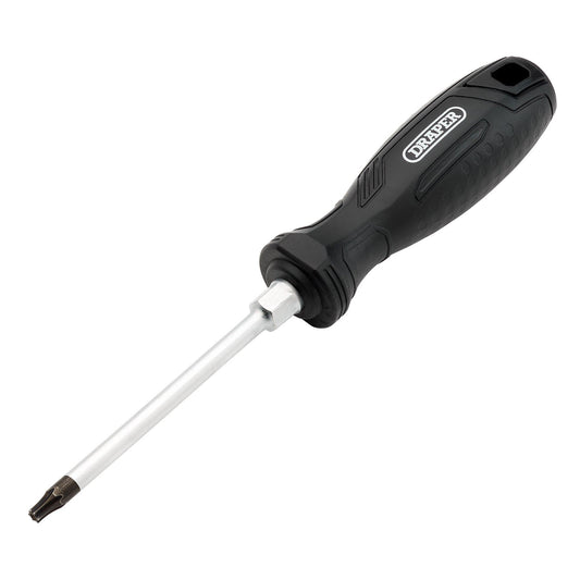 Draper TX-STAR Tamperproof Hard Grip Screwdriver, T25H x 100mm