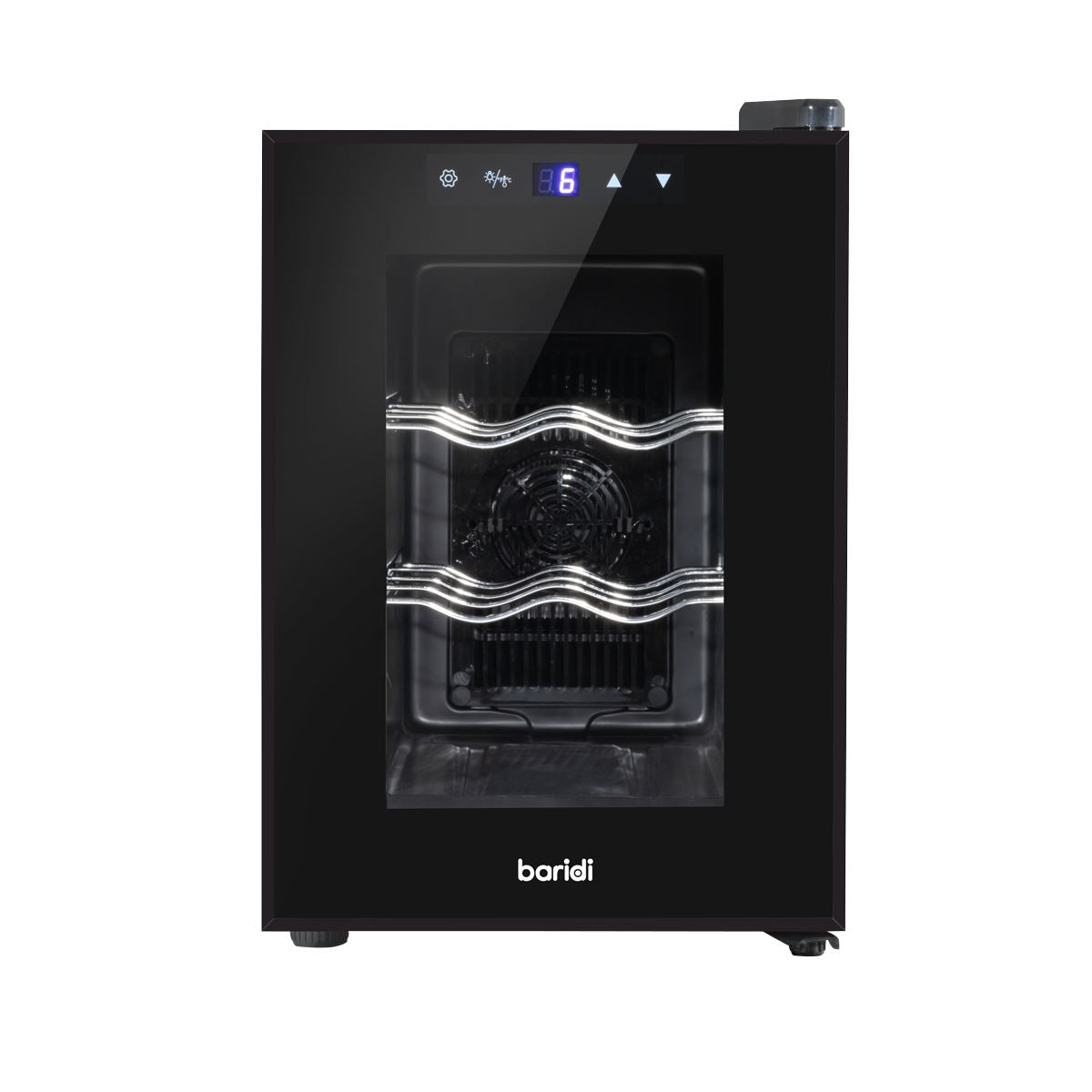 Sealey Baridi 6 Bottle Wine Cooler, Thermoelectric, 5-18�C, Touch Control DH217