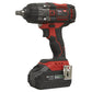 Sealey Cordless Impact Wrench 18V 4Ah Lithium-ion 1/2"Sq Drive CP650LI