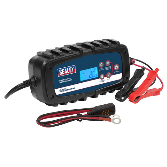 Sealey Compact Auto Smart Charger 6.5A 6/12V AUTOCHARGE650HF