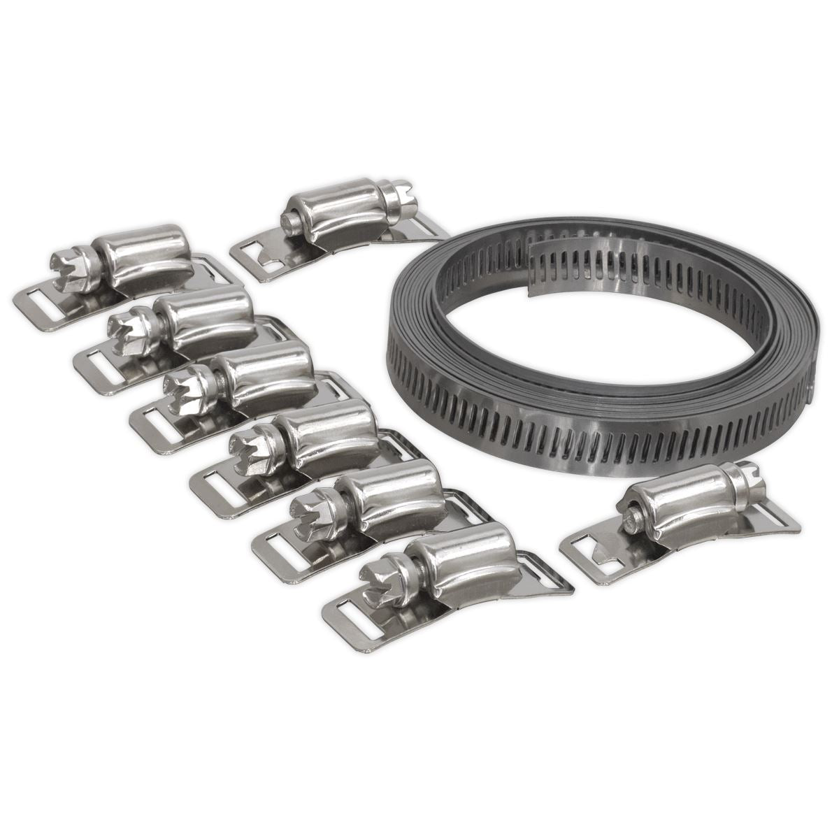 Sealey Hose Clip Set Self-Build 12.7mm Band Width JC972