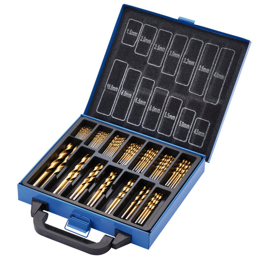 Draper HSS Titanium Nitride Coated Drill Bit Set (99 Piece)