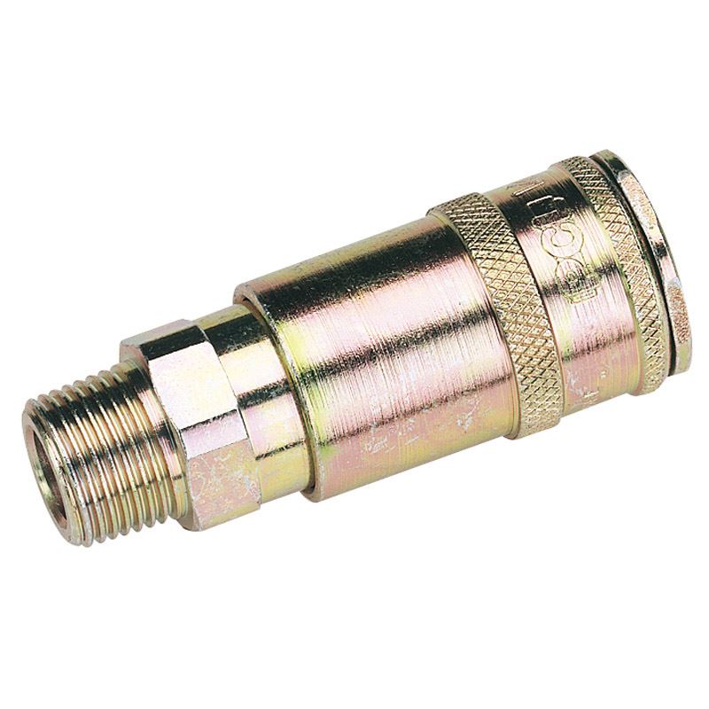 Draper 3/8" BSP Taper Male Thread Vertex Air Coupling (Sold Loose) -No. 51408