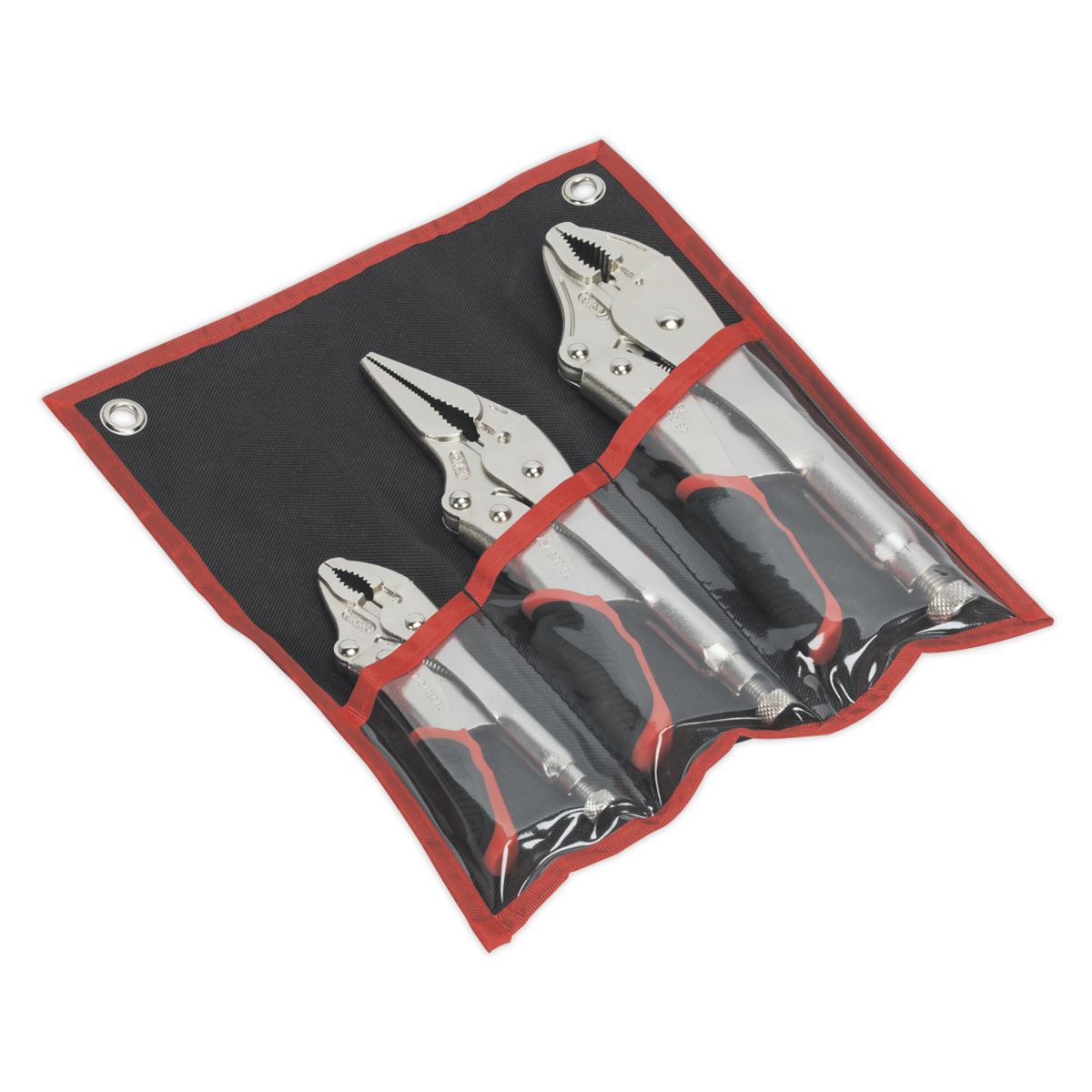 Sealey Locking Pliers Set 3pc Quick Release AK6863