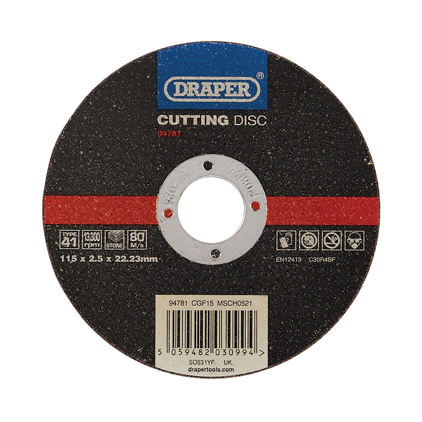 Draper Cut/Disc Stone - 115X2.5mm CGF15