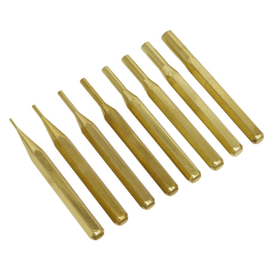 Sealey Brass Pin Punch Set 8pc AKB08