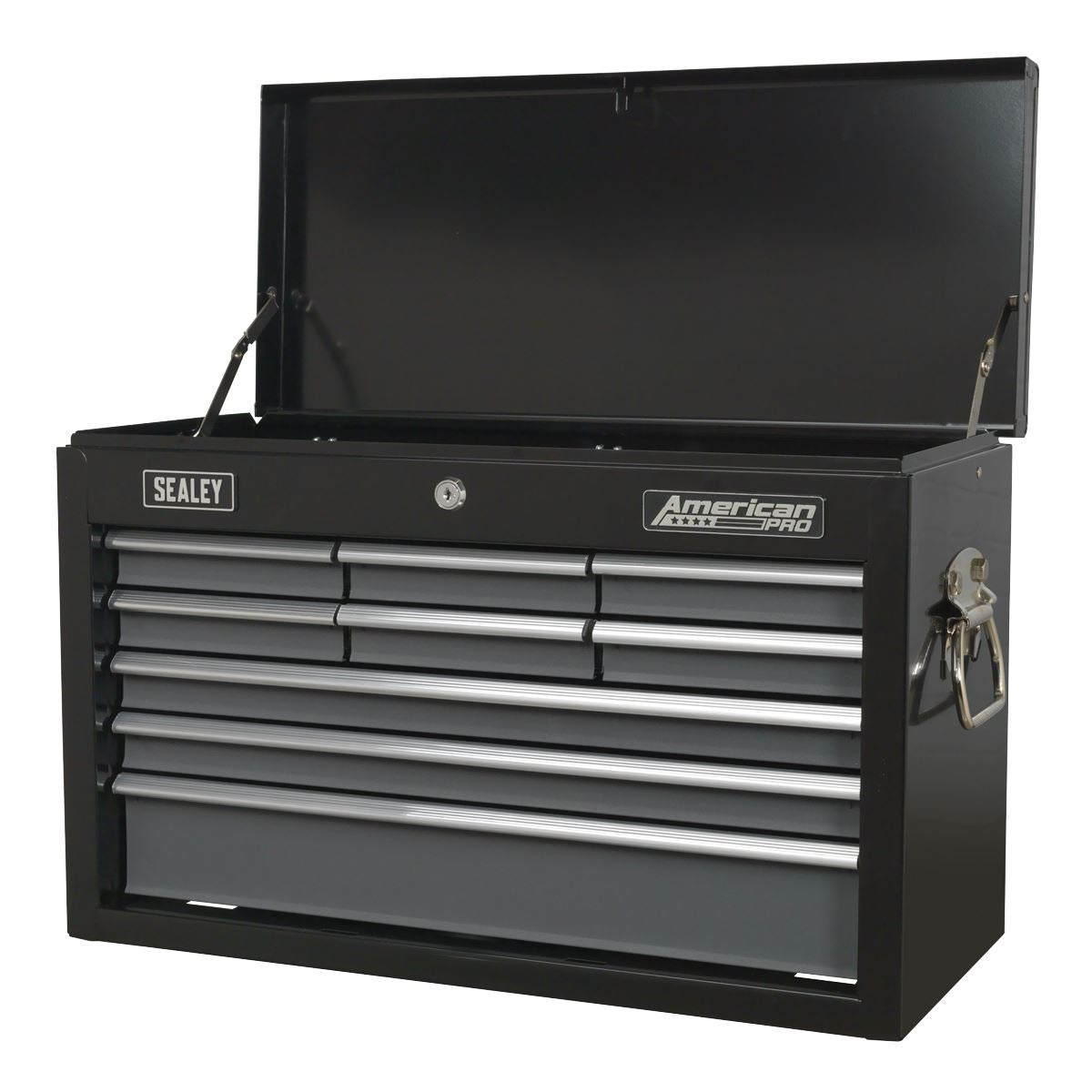 Sealey Topchest 9 Drawer with Ball Bearing Slides - Black/Grey AP2509B