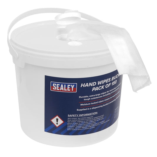 Sealey Hand Wipes Bucket Pack of 150 SCW3