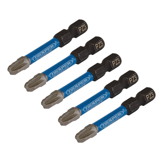 Draper PZ3 x 50mm Impact S/D Bit 5Pk IMBH/PZ50/5 - 05648