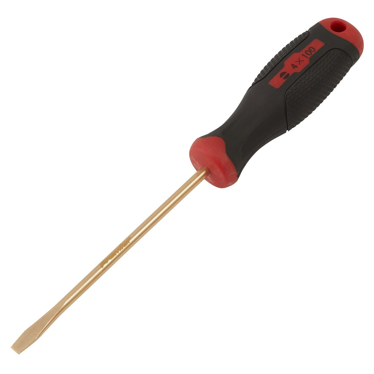 Sealey Premier Screwdriver Slotted 4 x 100mm - Non-Sparking NS093