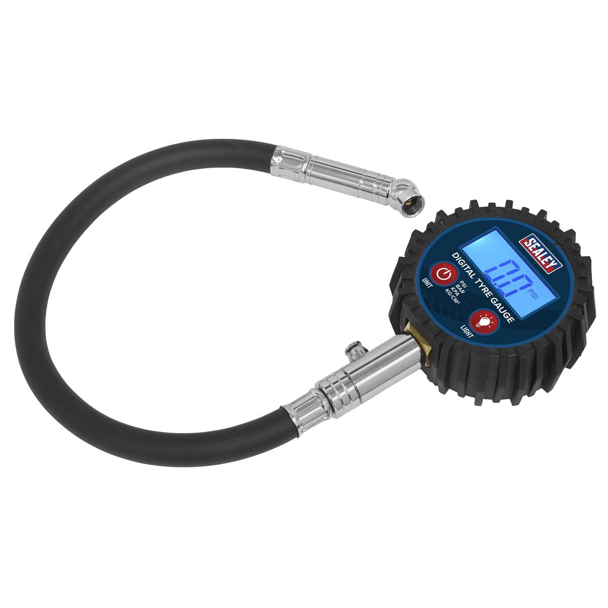 Sealey Digital Tyre Pressure Gauge with Push-On Connector TST002