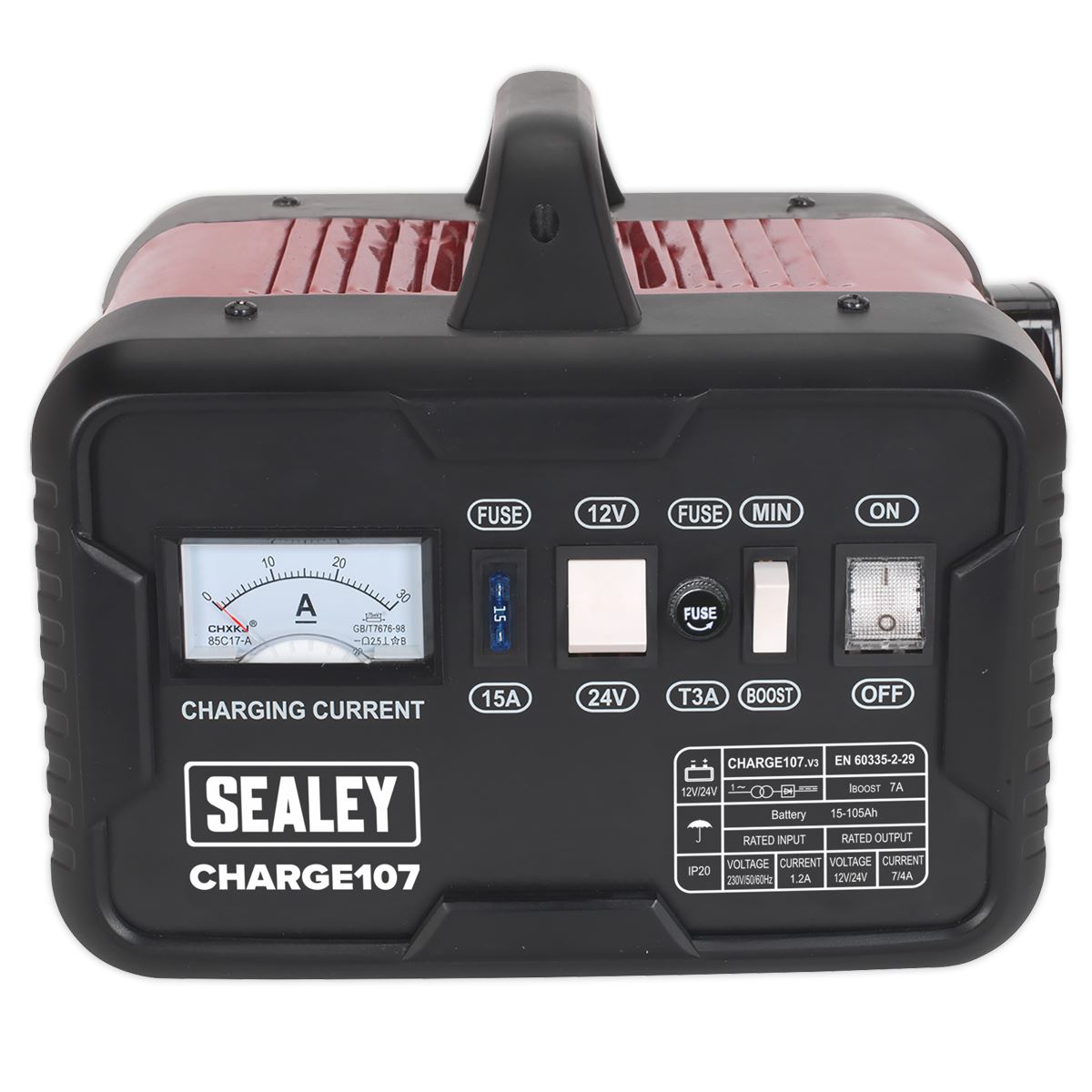 Sealey Battery Charger 11Amp 12/24V 230V CHARGE107