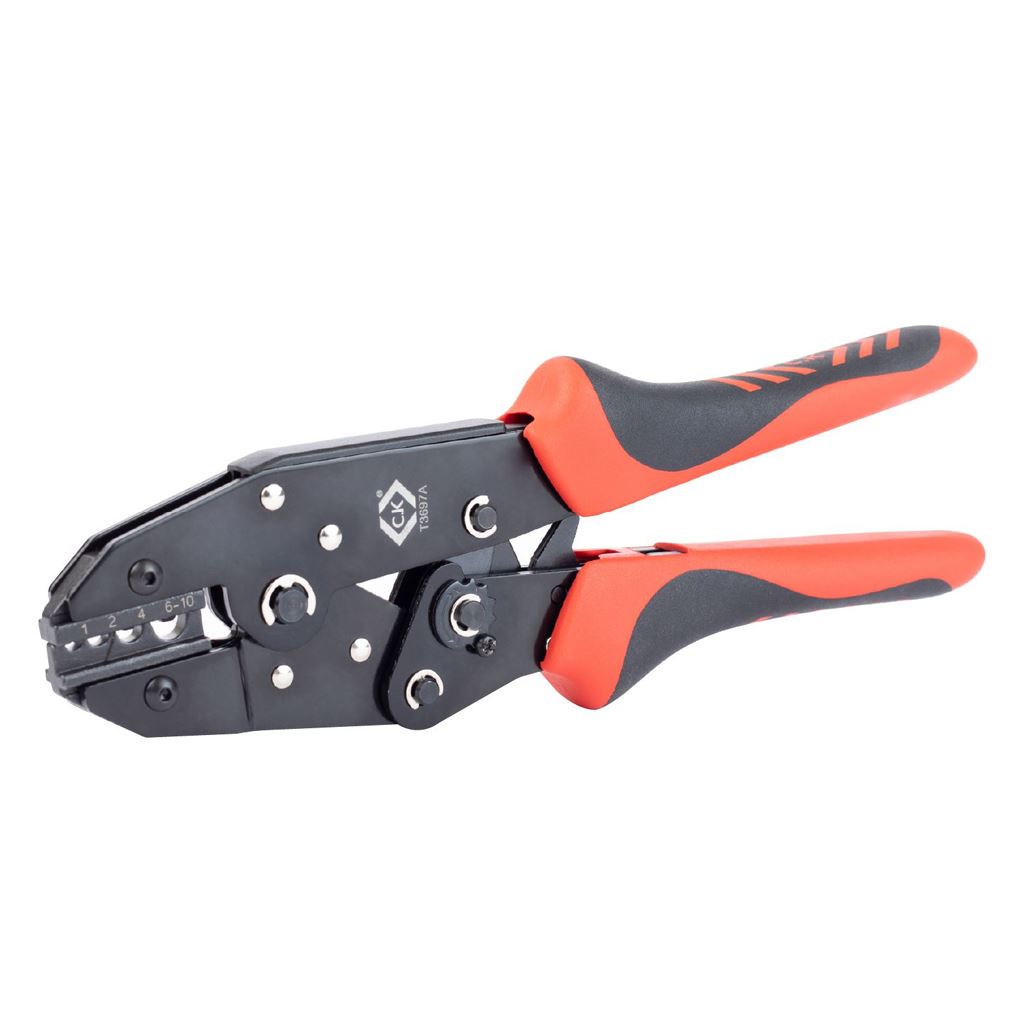 CK Tools Ratchet Crimping Pliers for Non Insulated terminal T3697A