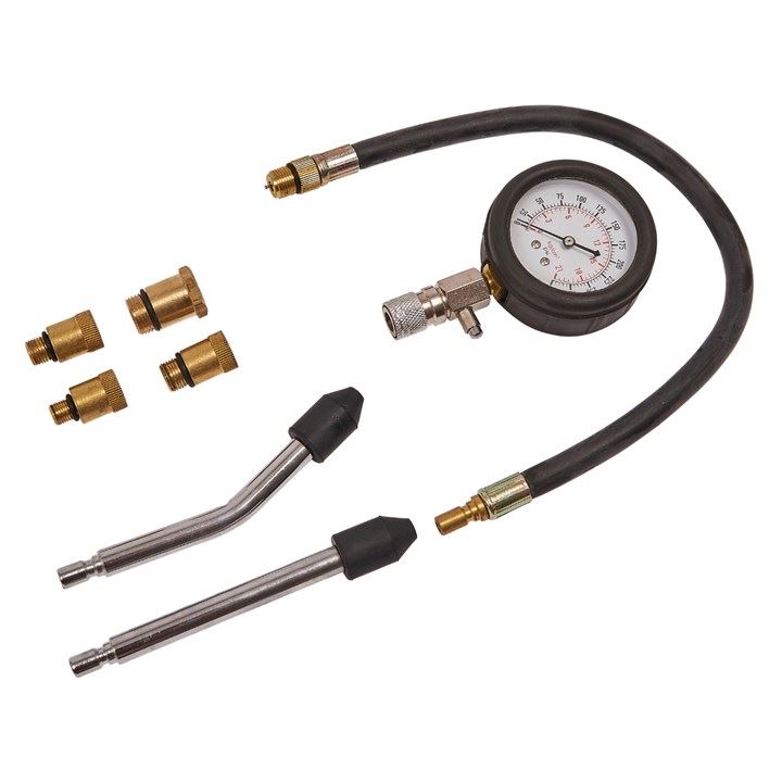 Automotive Tester Kit Gauge Pro Petrol Valve Engine Compression Timing Cylinder