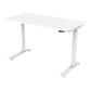 Sealey Dellonda White Electric Adjustable Office Standing Desk, Quiet & Fast 1200x600mm DH56