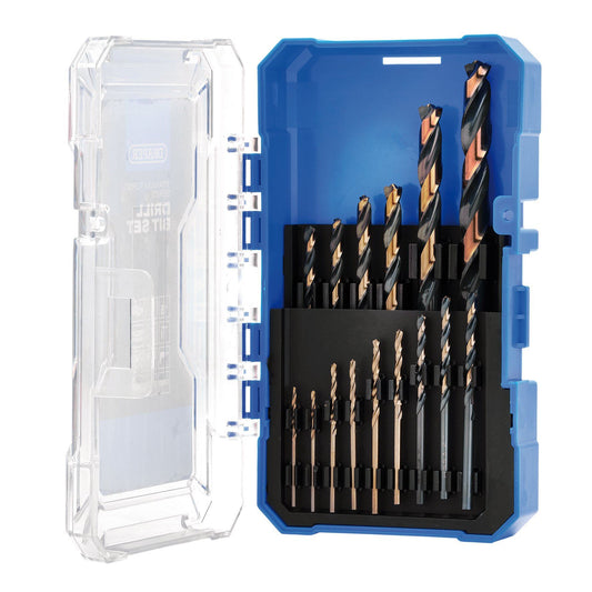 Draper HSS Turbo Titanium Drill Bit Set (15 Piece)