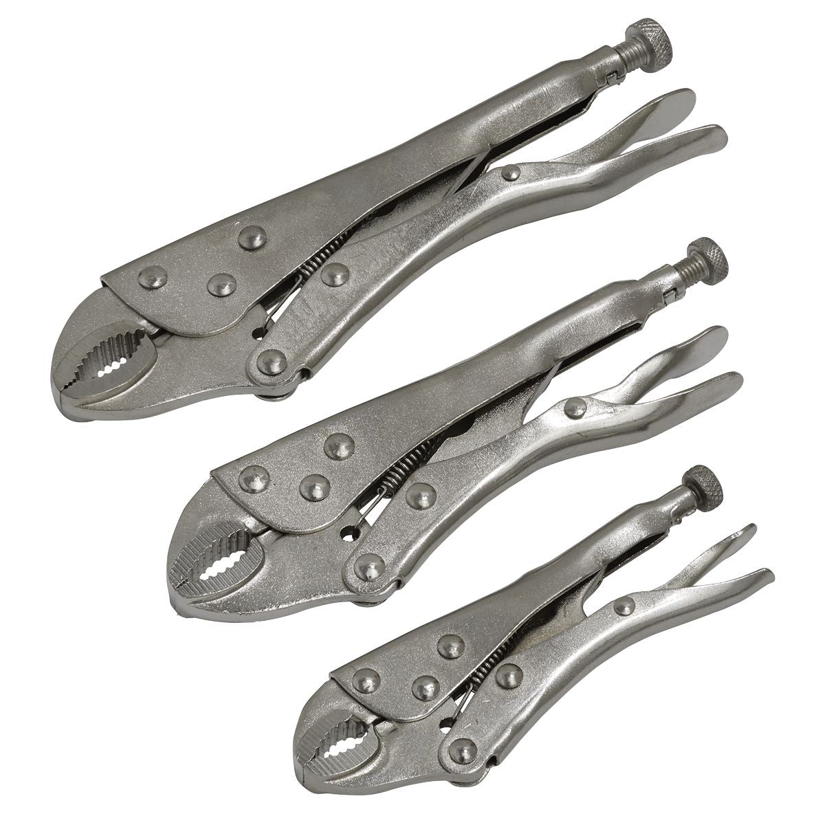 Sealey Locking Pliers Set 3pc S0463