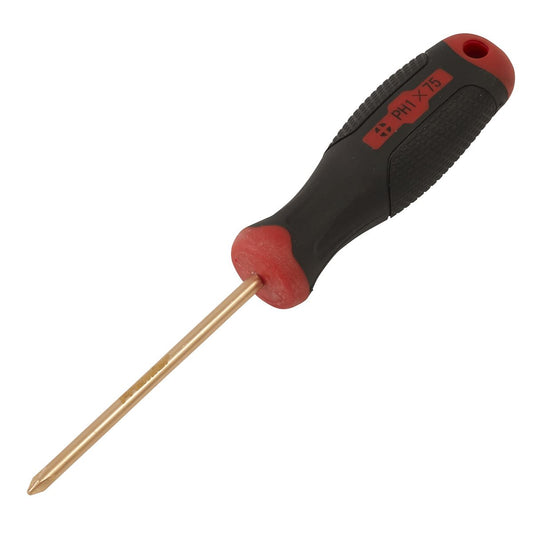 Sealey Premier Screwdriver Phillips #1 x 75mm - Non-Sparking NS096