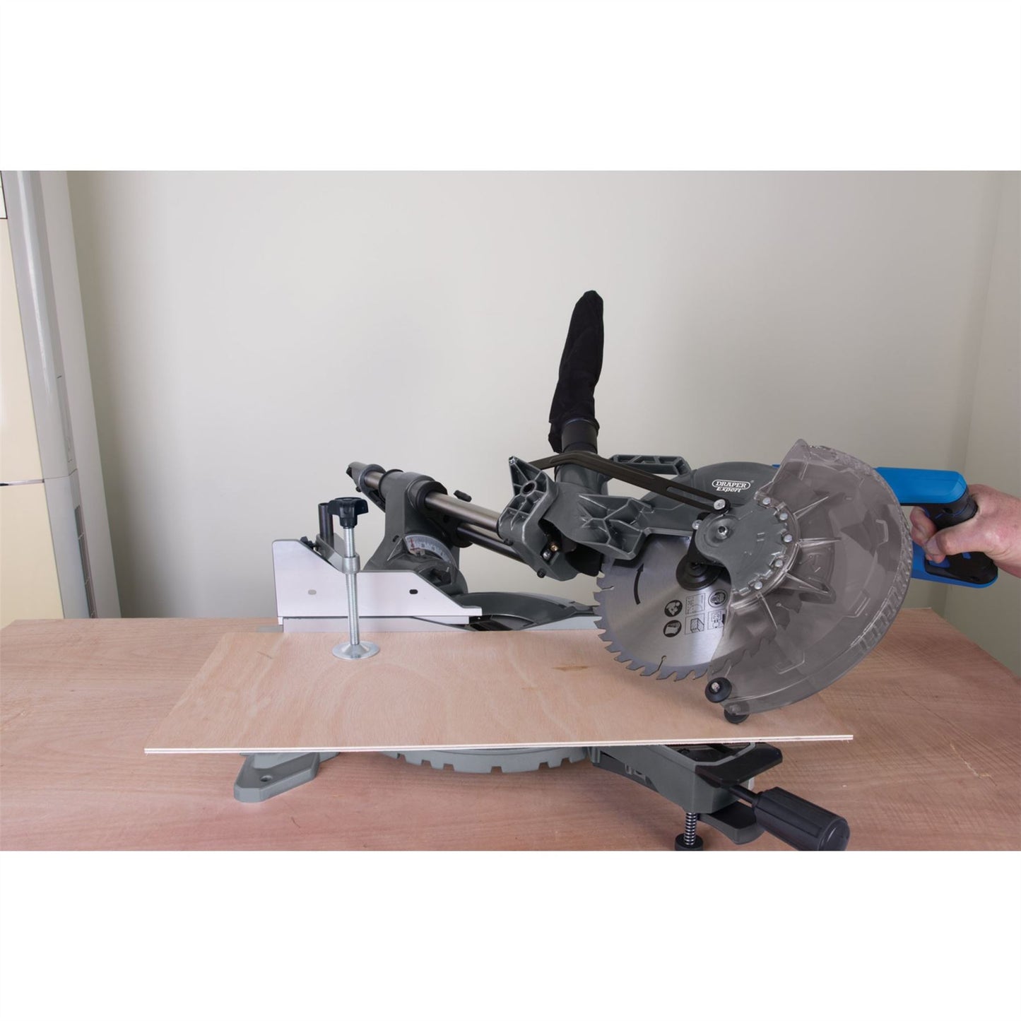 Draper 79899 255mm Double Bevel Sliding Compound Mitre Saw 2000W (New 28043)