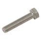 Sealey Stainless Steel Hex Head Set Screw DIN 933 - M5 X 25 A2 - Pack of 50 S525