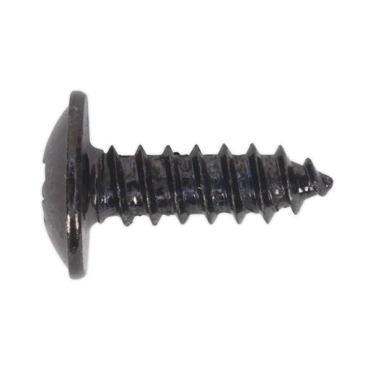 Sealey Self Tapping Screw 4.2 x 13mm Flanged Head Black Pozi Pk 100 BST4213