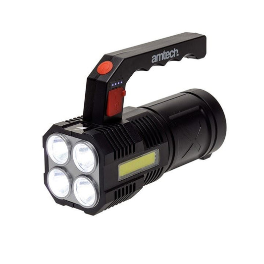 Amtech 10W USB rechargeable portable torch