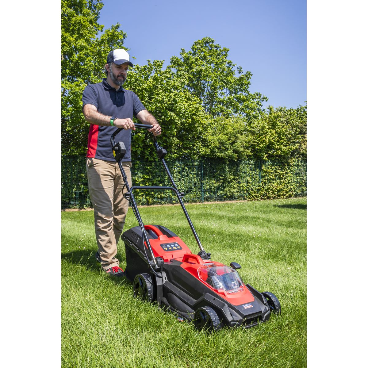 Sealey Cordless Lawn Mower Kit 40V 4Ah SV20 Series 40cm CP40VLMKIT