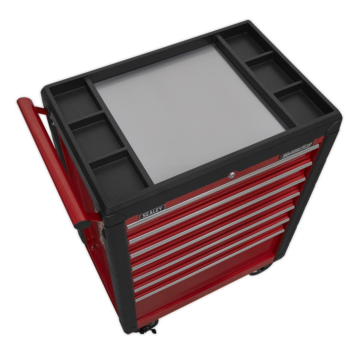 Sealey Rollcab 7 Drawer with Ball Bearing Slides - Red AP3407