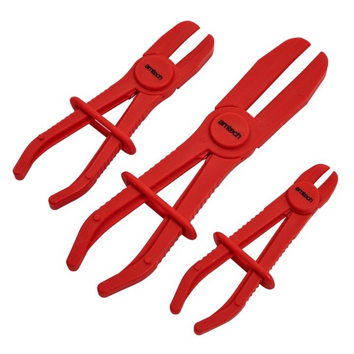 Amtech 3 Piece Flexible Clamp for Brake Pad Hose Pipe Radiator Fuel Jublee Clips - J1935