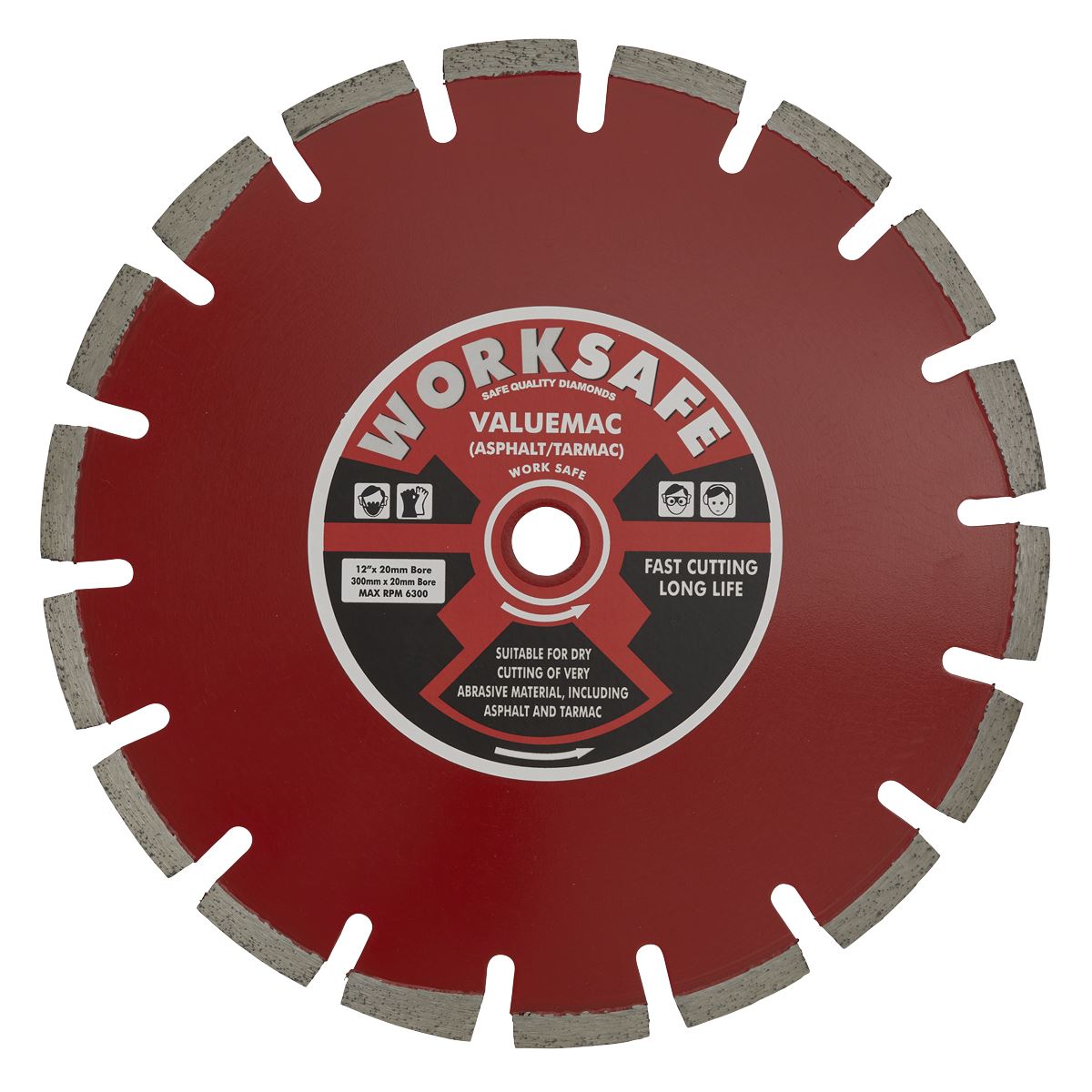 Worksafe Valuemac Diamond Blade 300 x 20mm WDVM300/20