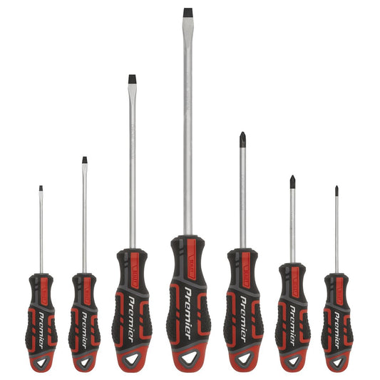 Sealey Screwdriver Set 7pc GripMAX Red AK4321