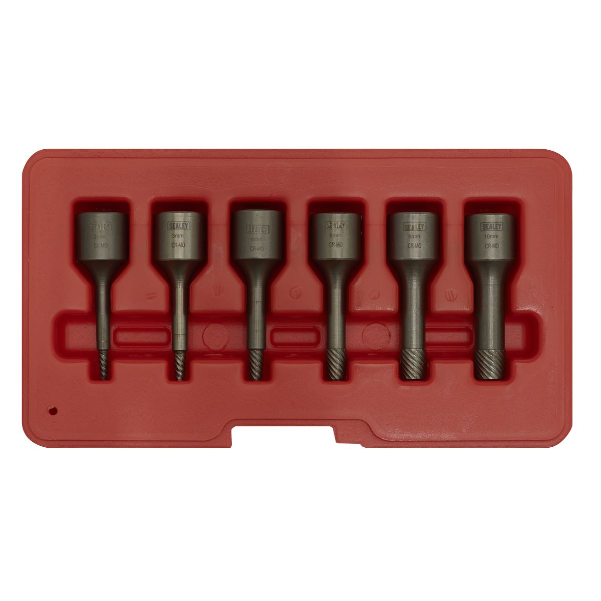 Sealey Screw Extractor Set 6pc 3/8"Sq Drive AK8185