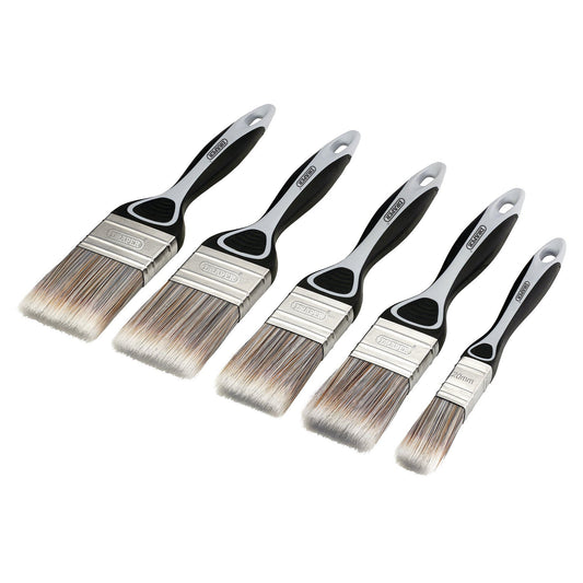 Draper Soft Grip Flat Paint Brush Set (5 Piece)