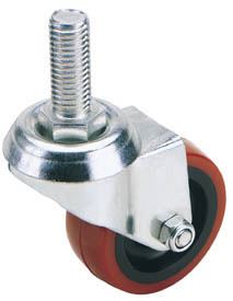 Draper 1x 75mm Diam Swivel Bolt Fixing Polyurethane Wheel - S.W.L. 70kg Tool - 65515