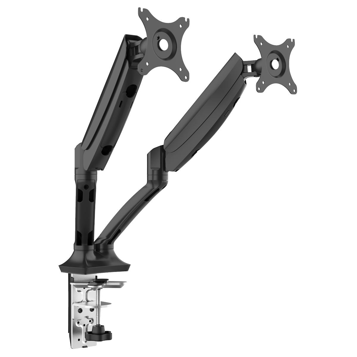 Sealey Dellonda Double Monitor Arms, 9kg Load Capacity, 10-27" Screens - Black DH25