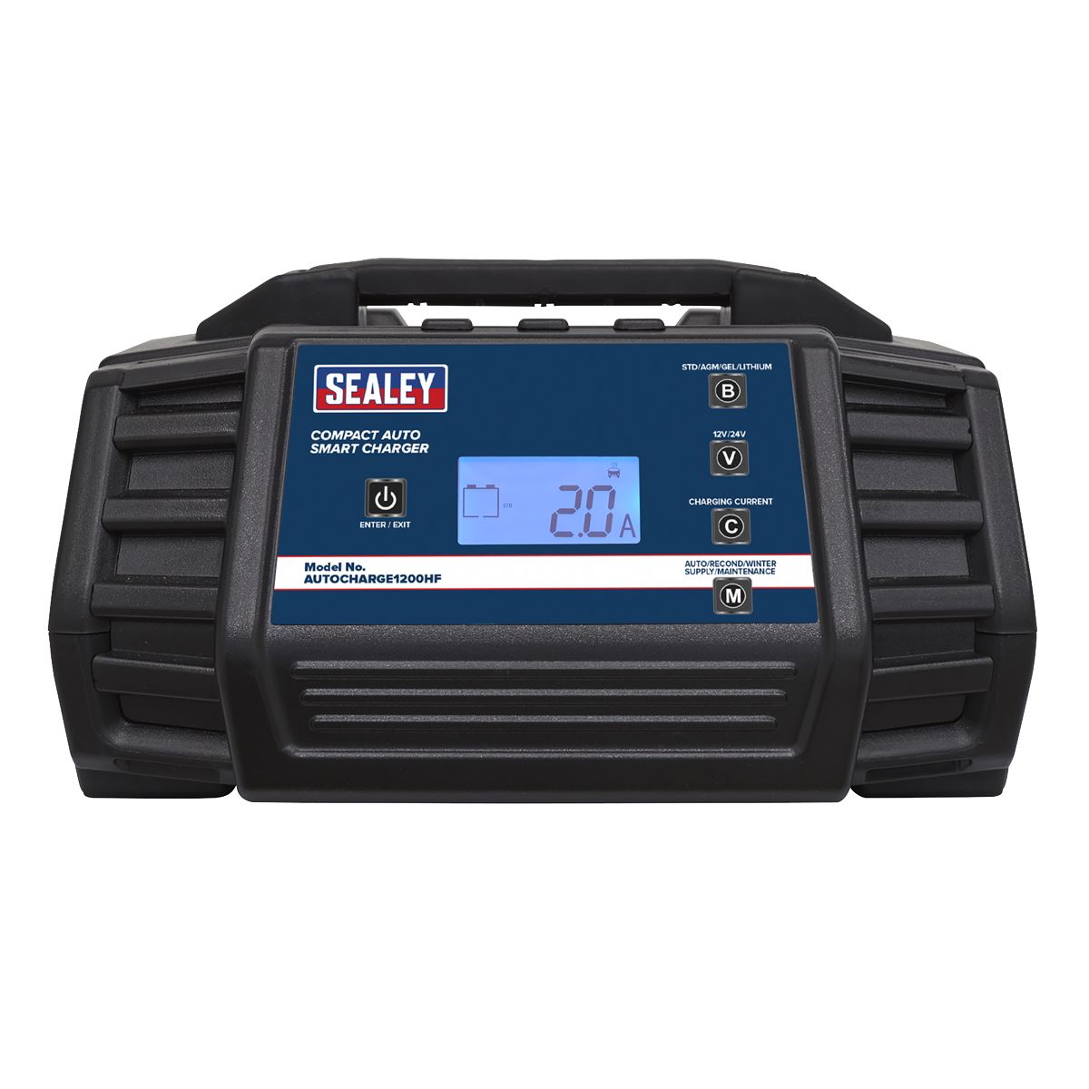 Sealey Compact Auto Smart Charger 12A 12/24V AUTOCHARGE1200HF