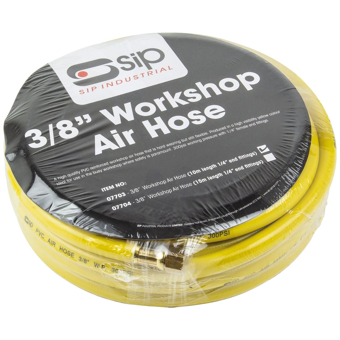 SIP Industrial 3/8" 10mtr PVC Workshop Air Hose