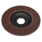 Sealey 120Grit Flap Discs Aluminium Oxide 115mm 22mm Bore - Pack of 10 FD115120E10