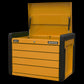 Sealey Superline Pro 4-Drawer Push-to-Open Topchest with Ball-Bearing Slides - Orange APPD4O