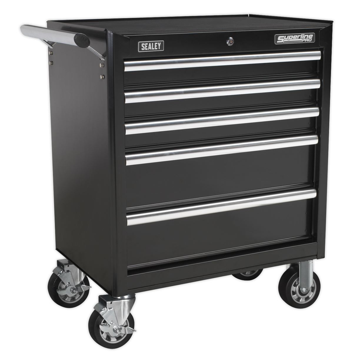 Sealey Rollcab 5 Drawer with Ball Bearing Slides - Black AP33459B