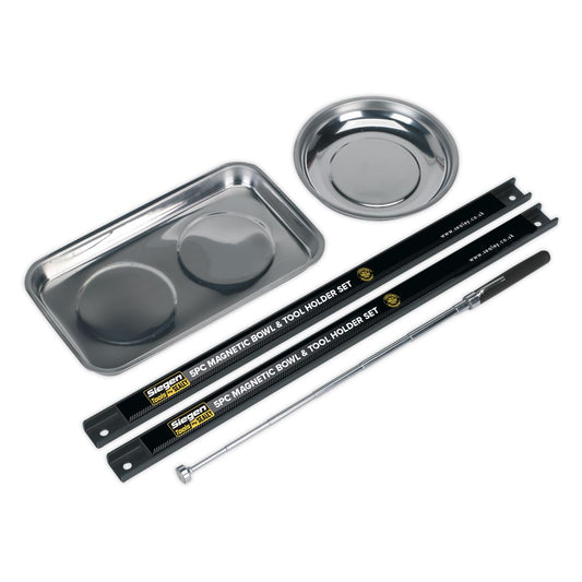 Sealey Magnetic Bowl & Tool Holder Set 5pc S0773